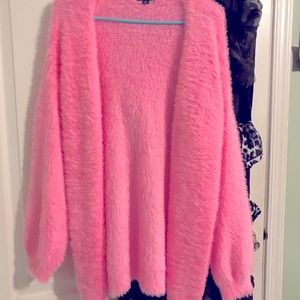 Wildfable Open style fuzzy cardigan ** Price is for 2!! One pink one navy!!